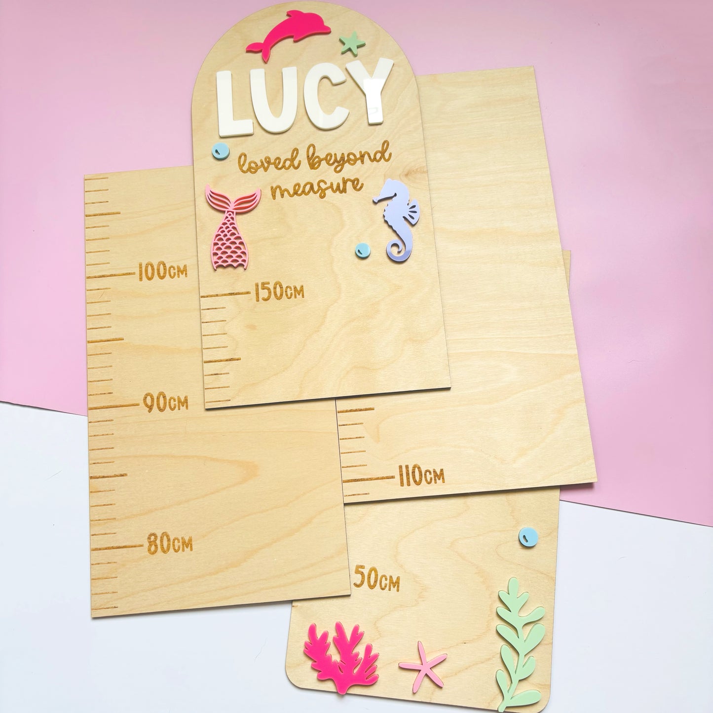 Under the Sea Personalised Height Chart