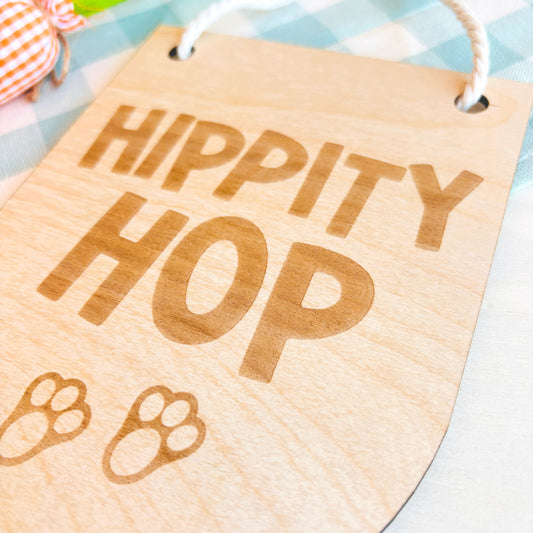 Hippity Hop Hanging Easter Banner