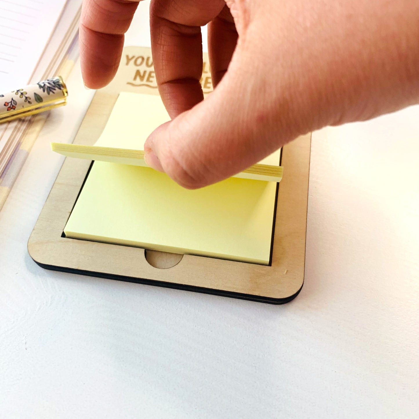 Influence Never Erased Post-It Note Holder