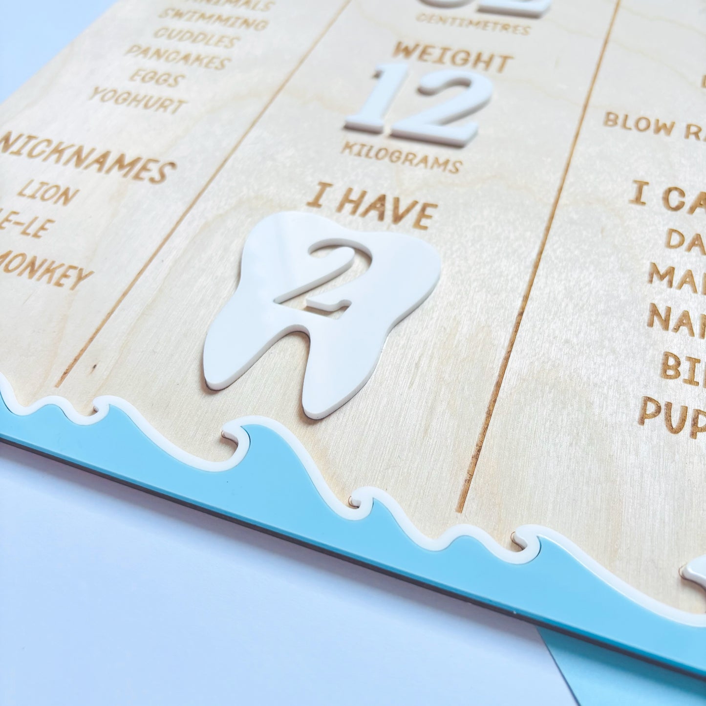 Surfs Up 1st Birthday Info Board
