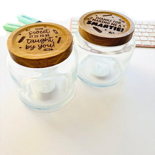 Engraved Teacher Lolly Jars