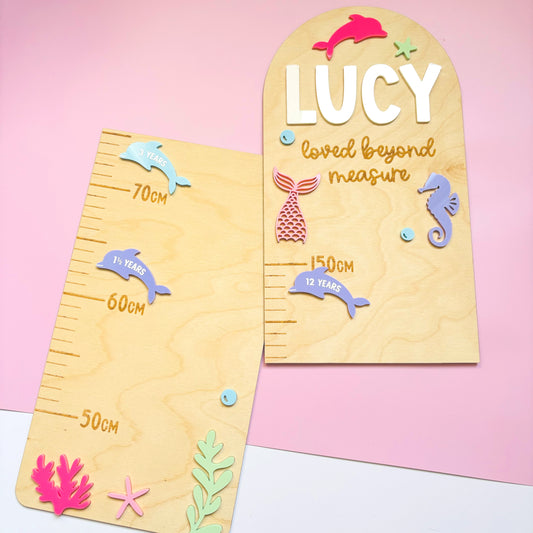 Under the Sea Height Chart Markers