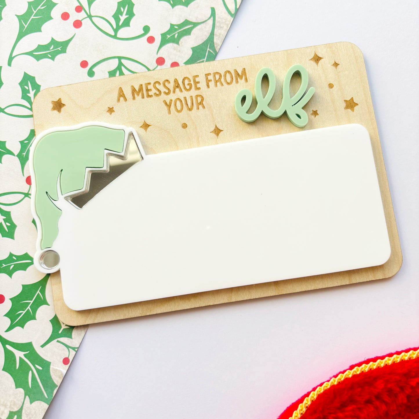 Message From Your Elf Plaque