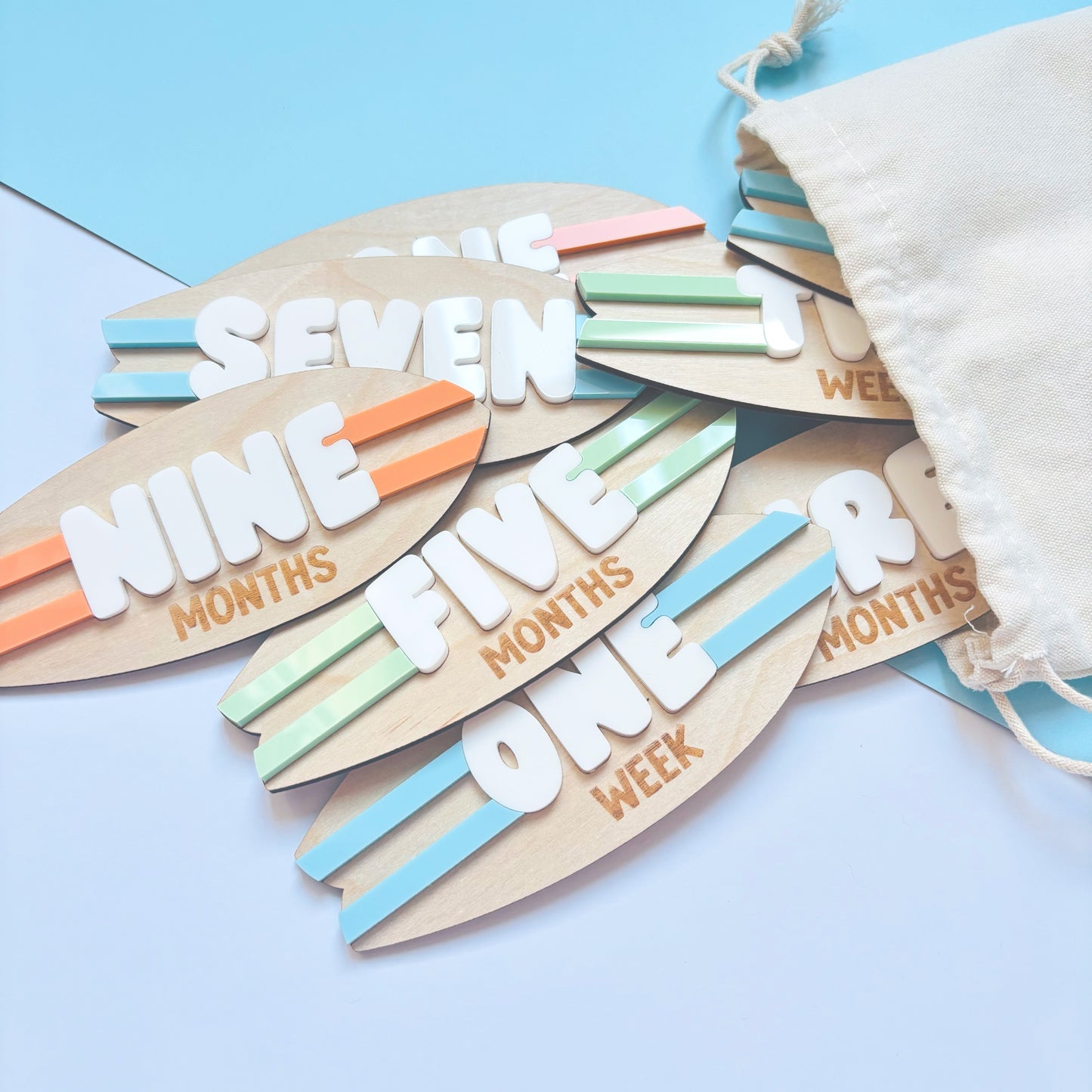 Surfs Up 15-Piece Milestone Disc Set