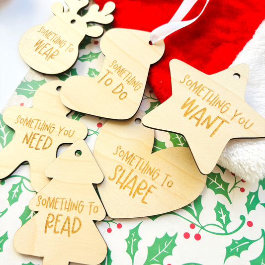 Christmas Shapes Mindful Gift Tags