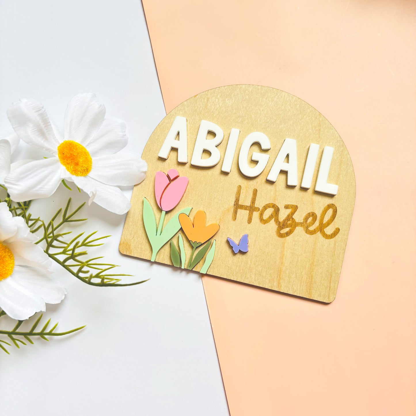 In Bloom Name Announcement Plaque