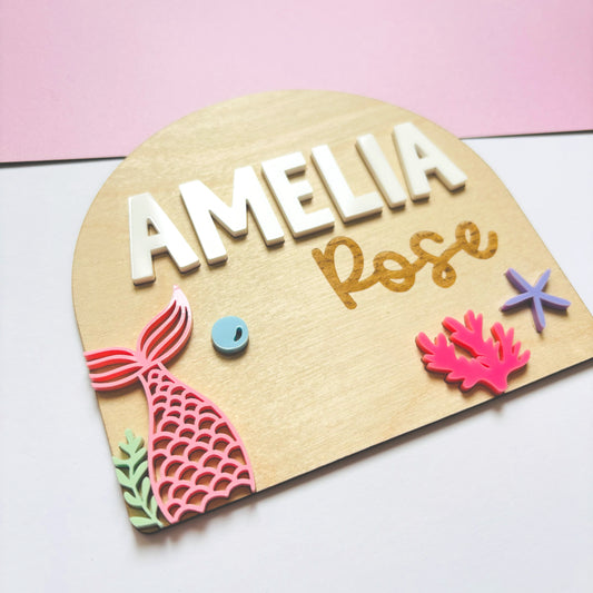 Under the Sea Name Announcement Plaque