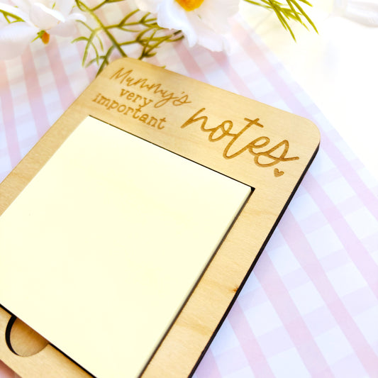 Mummy's Very Important Notes Post-it Note Holder