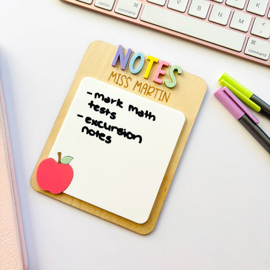 Personalised Reusable Teacher Notepad