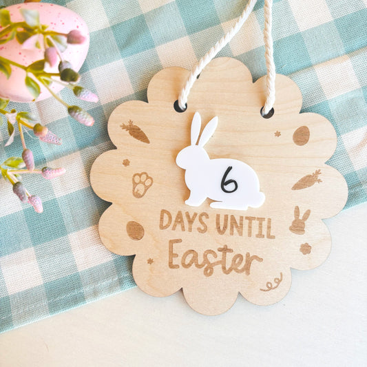 Scalloped Hanging Easter Pattern Countdown