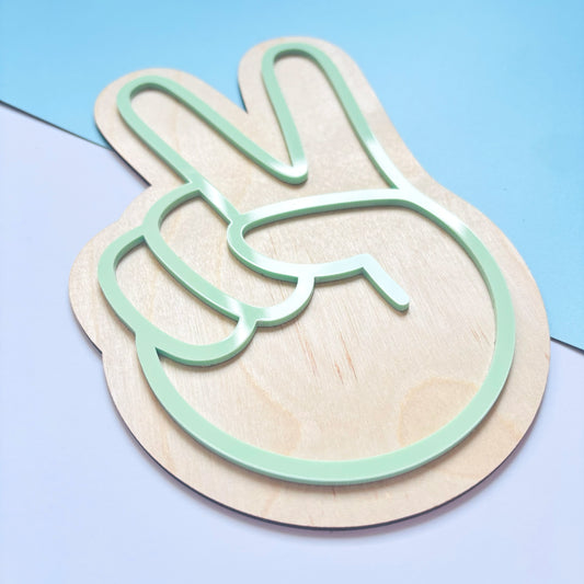 Peace Hand Wall Plaque