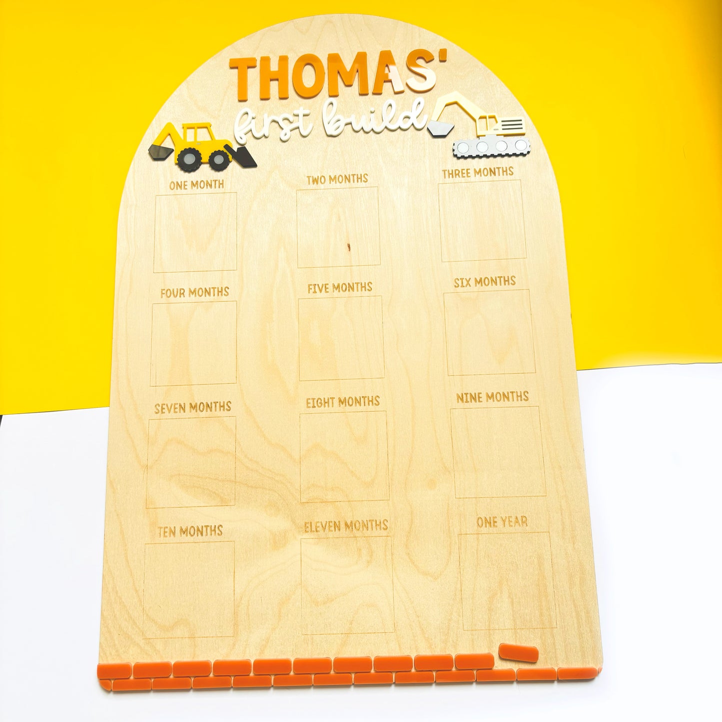 Under Construction First Birthday Board Bundle