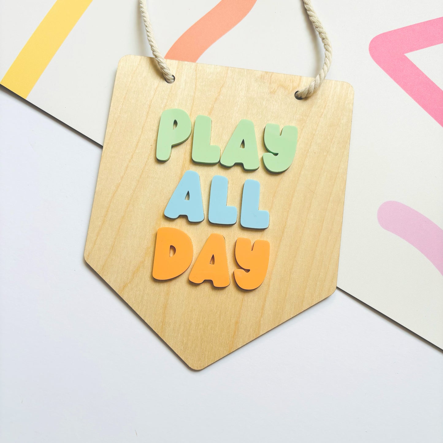 Play All Day Hanging Banner