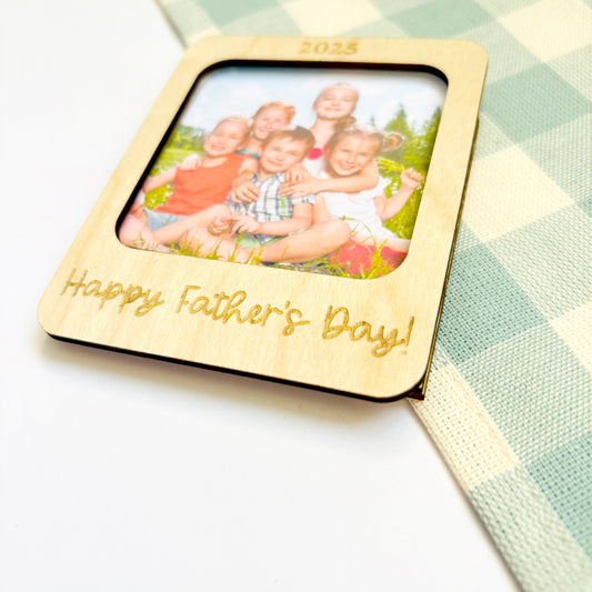 Father's Day Polaroid Photo Magnet