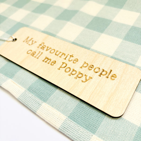 'My Favourite People Call Me' Father's Day Bookmark