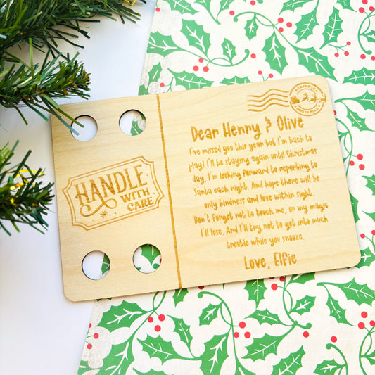 Personalised Elf Postcard