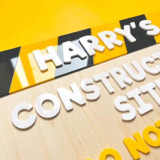 Personalised Construction Site Sign