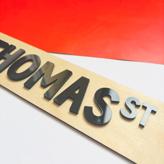 Custom Street Sign Name Plaque