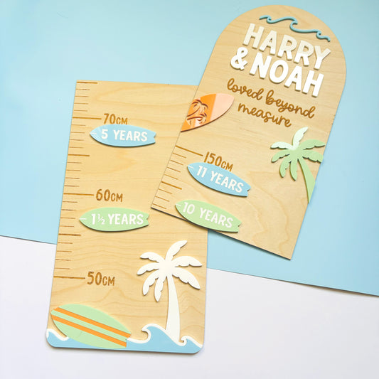 Surfs Up Height Chart Markers