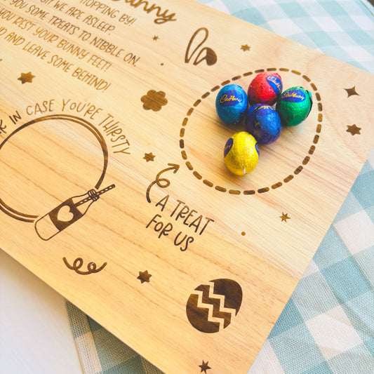 Easter Bunny Engraved Treat Board