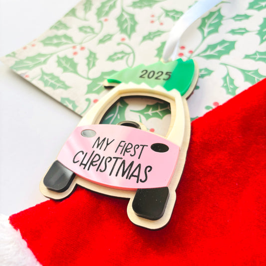 First Christmas Cozy Coupe Tree Christmas Ornament