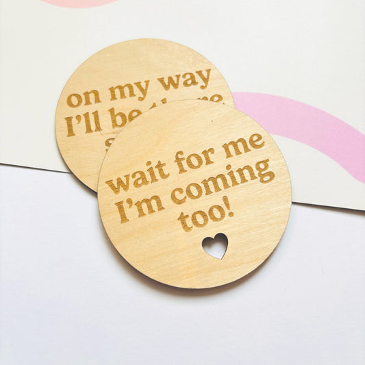 Twin Pregnancy Announcement Plaque Set