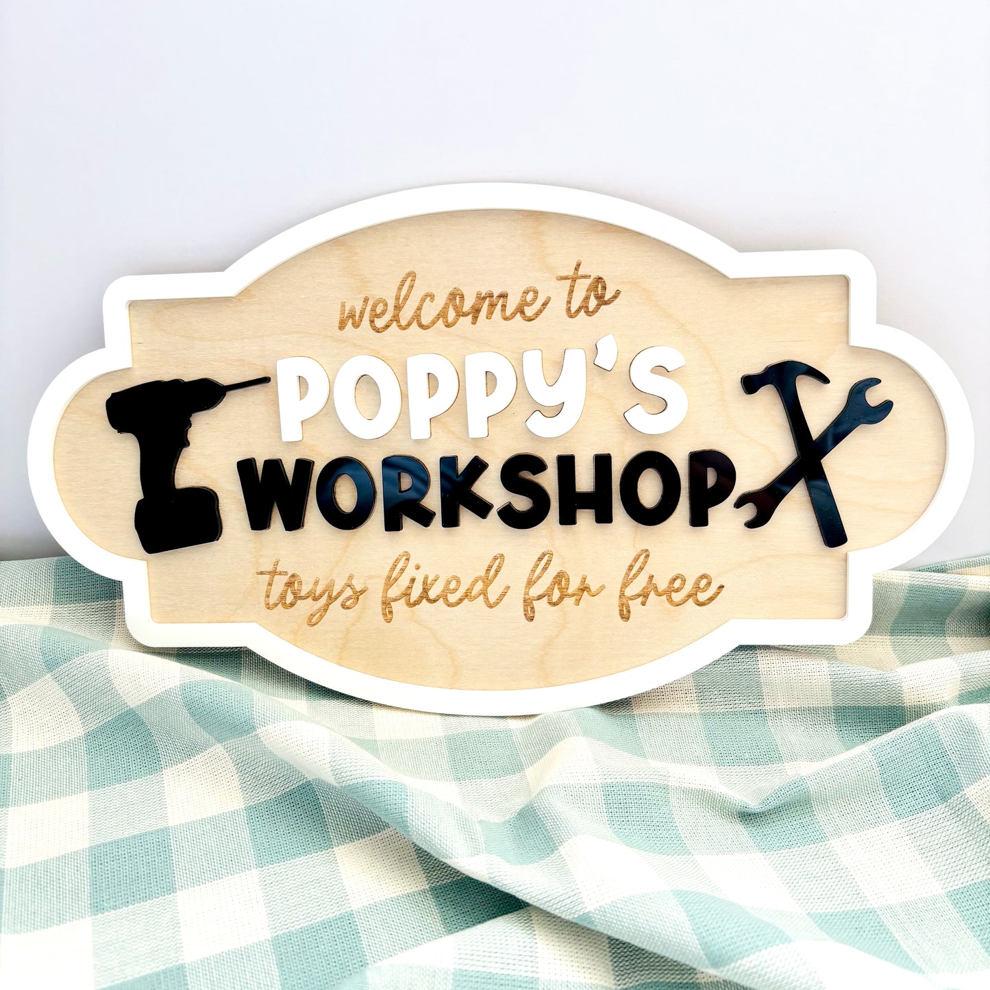 Personalised Toys Fixed for Free Workshop Sign
