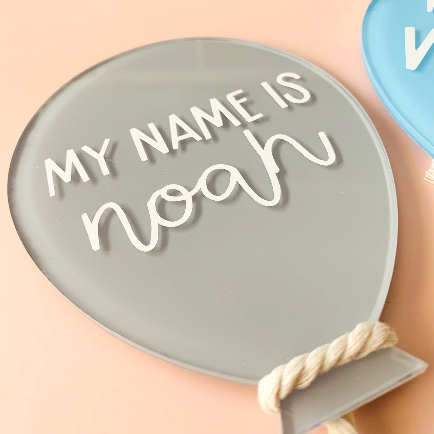 Personalised Balloon Birth Announcement Set