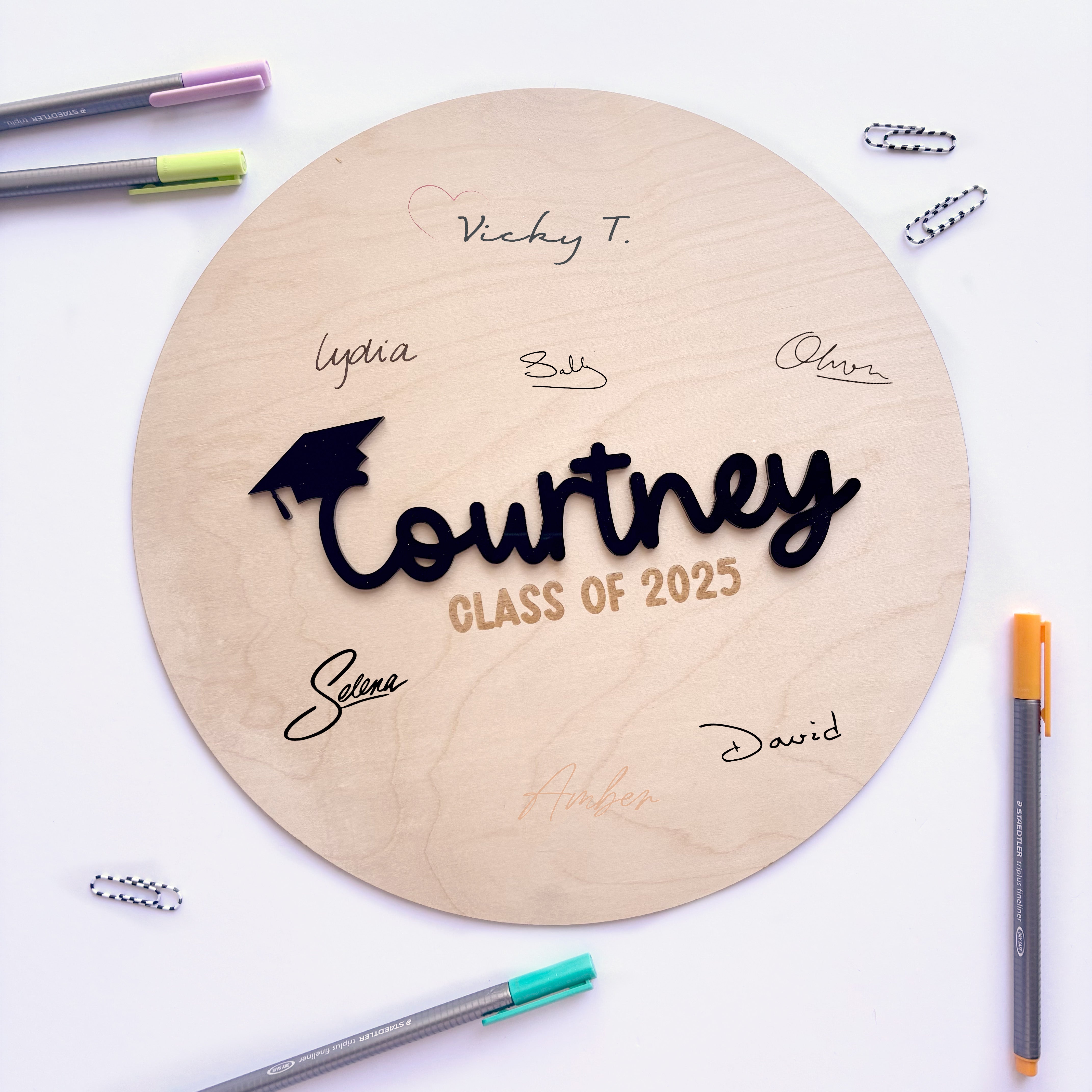 Personalised Graduation Signing Plaque – Studio Chally