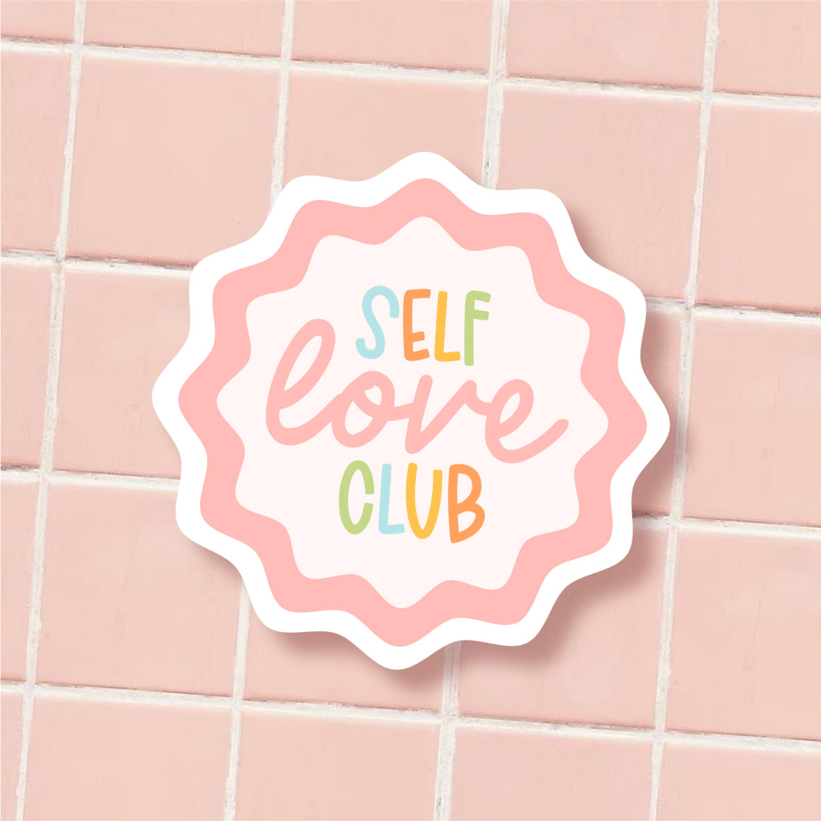 Self Love Club Vinyl Die Cut Sticker