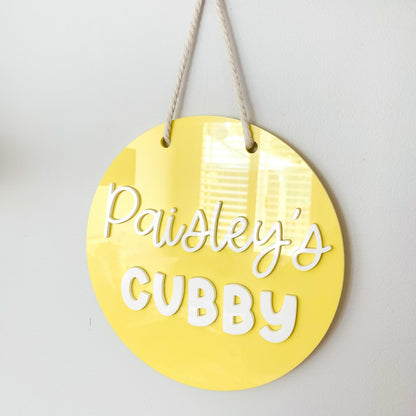 Personalised Cubby House Sign
