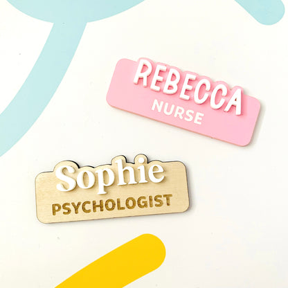 Cut-Out Acrylic Name Badge