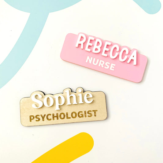 Cut-Out Acrylic Name Badge