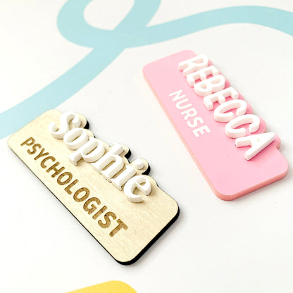 Cut-Out Acrylic Name Badge