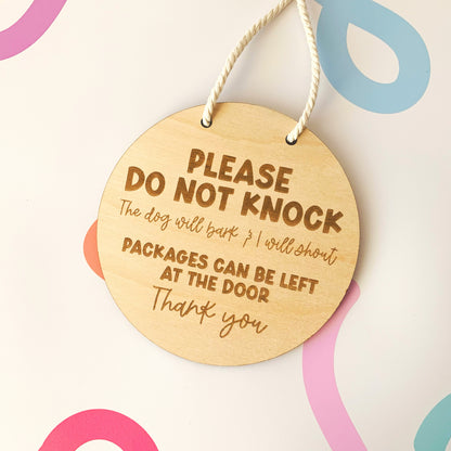 Funny Loud Dog Front Door Sign