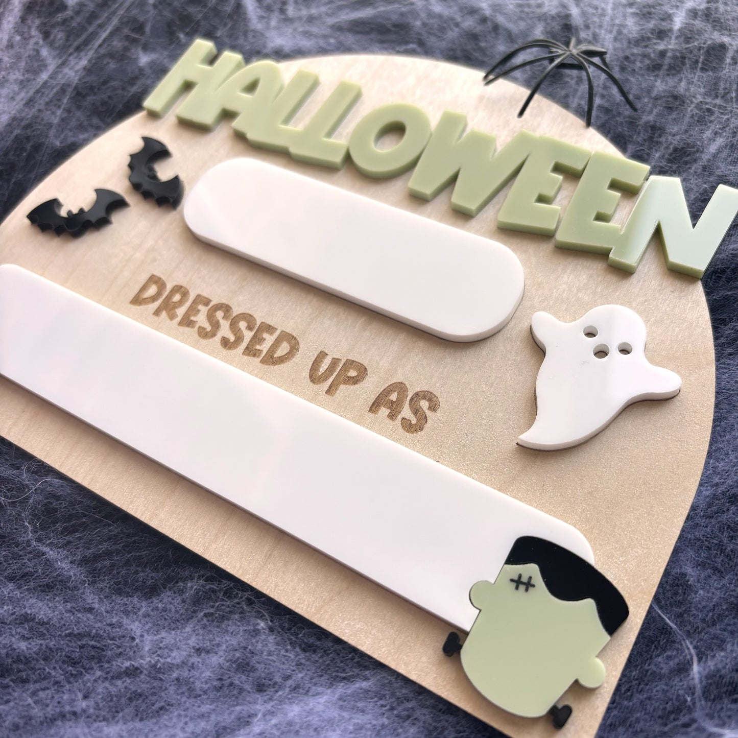 Frankenstein Halloween Costume Sign