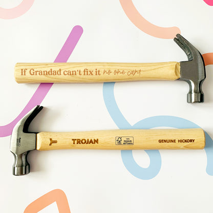 Personalised Father's Day Engraved Hammer