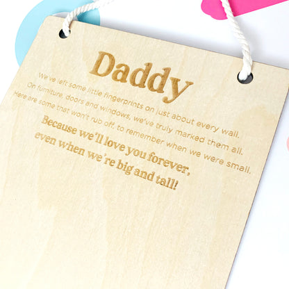 Father's Day Handprint Plaque