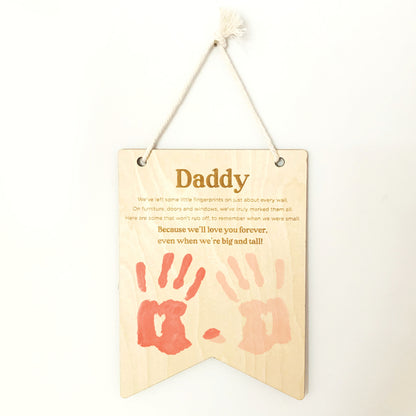 Father's Day Handprint Plaque