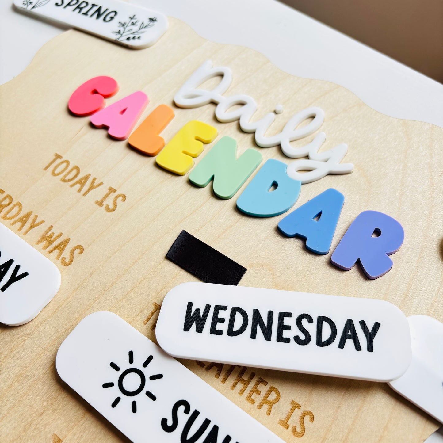 Large Montessori Daily Calendar