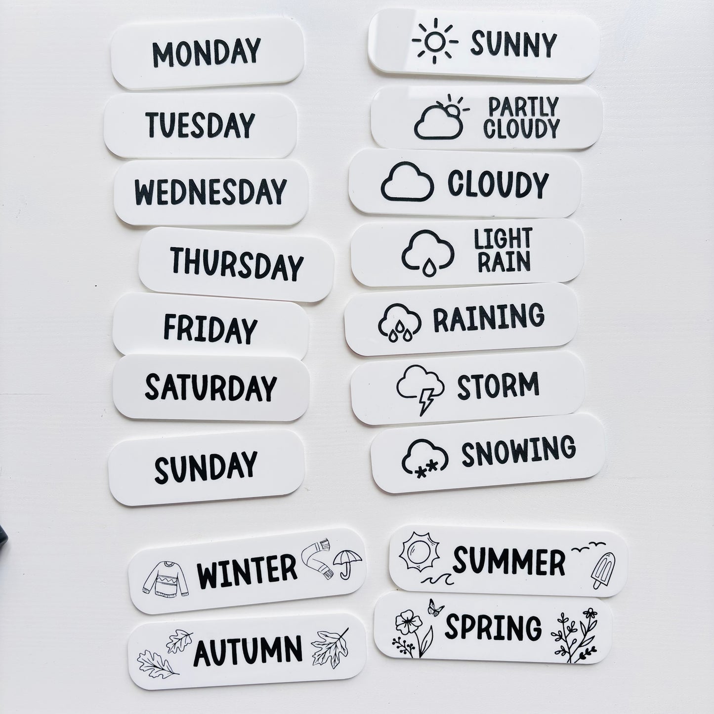 Large Montessori Daily Calendar