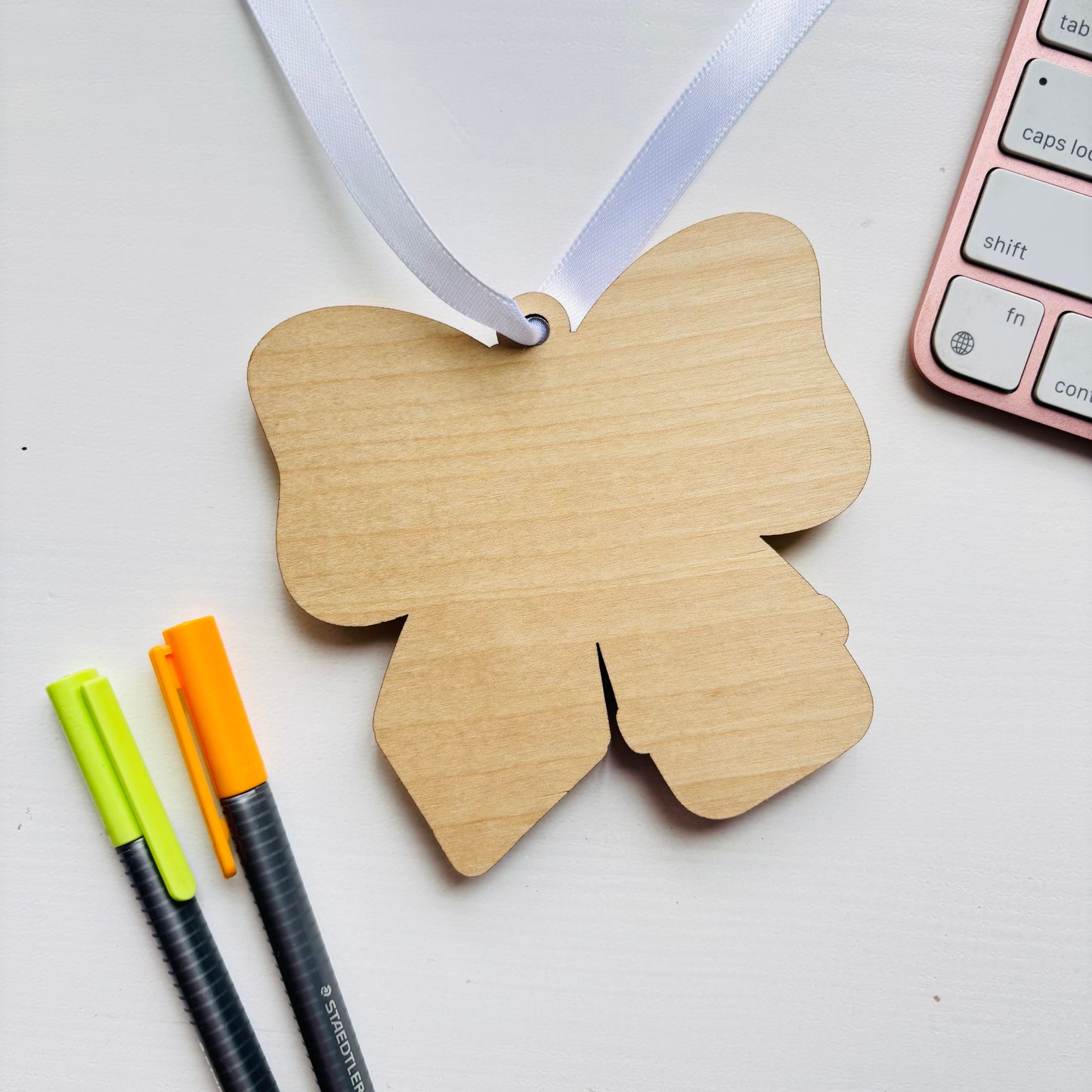 Personalised Teacher Bow Christmas Ornament