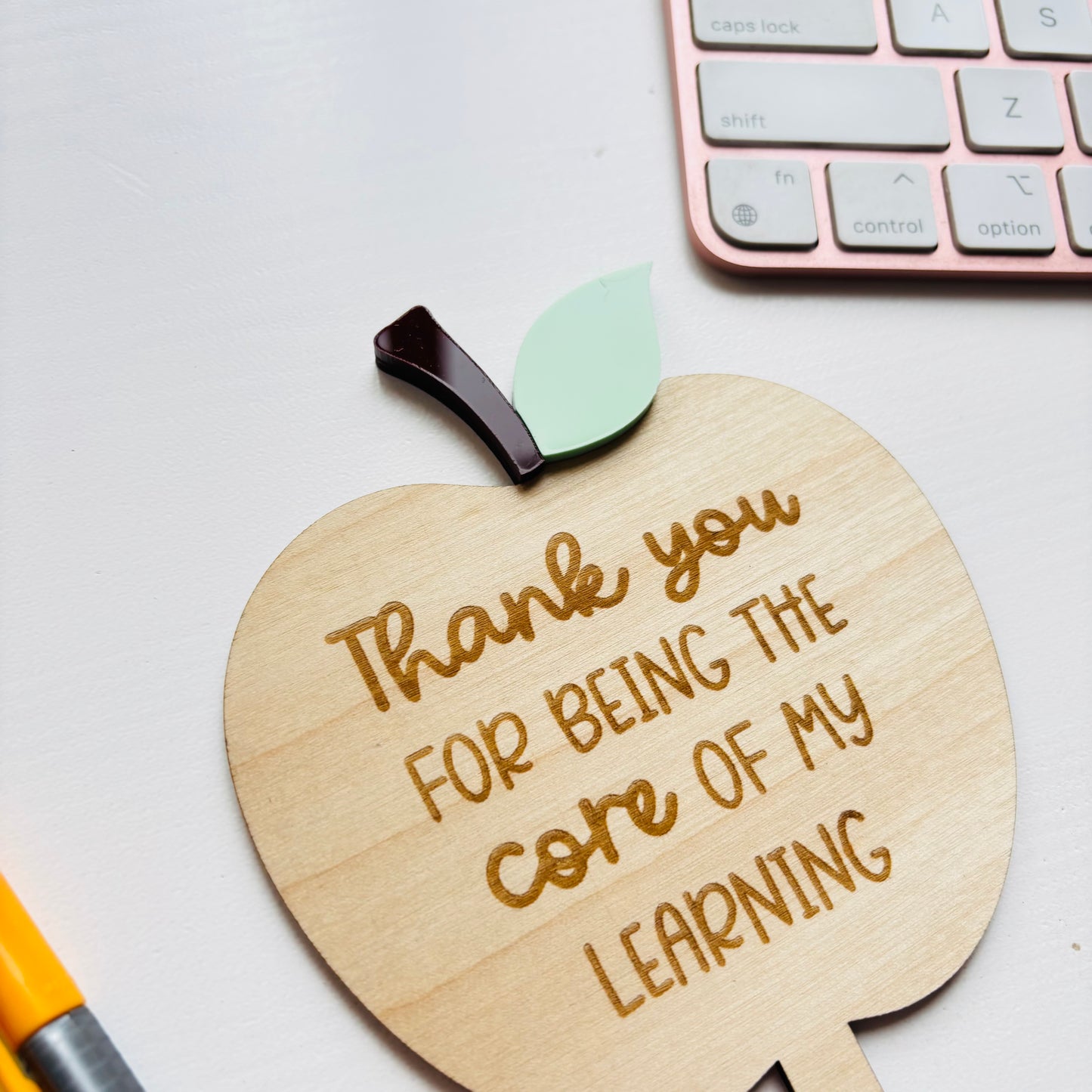 Thank You Teacher Apple Plant Stake