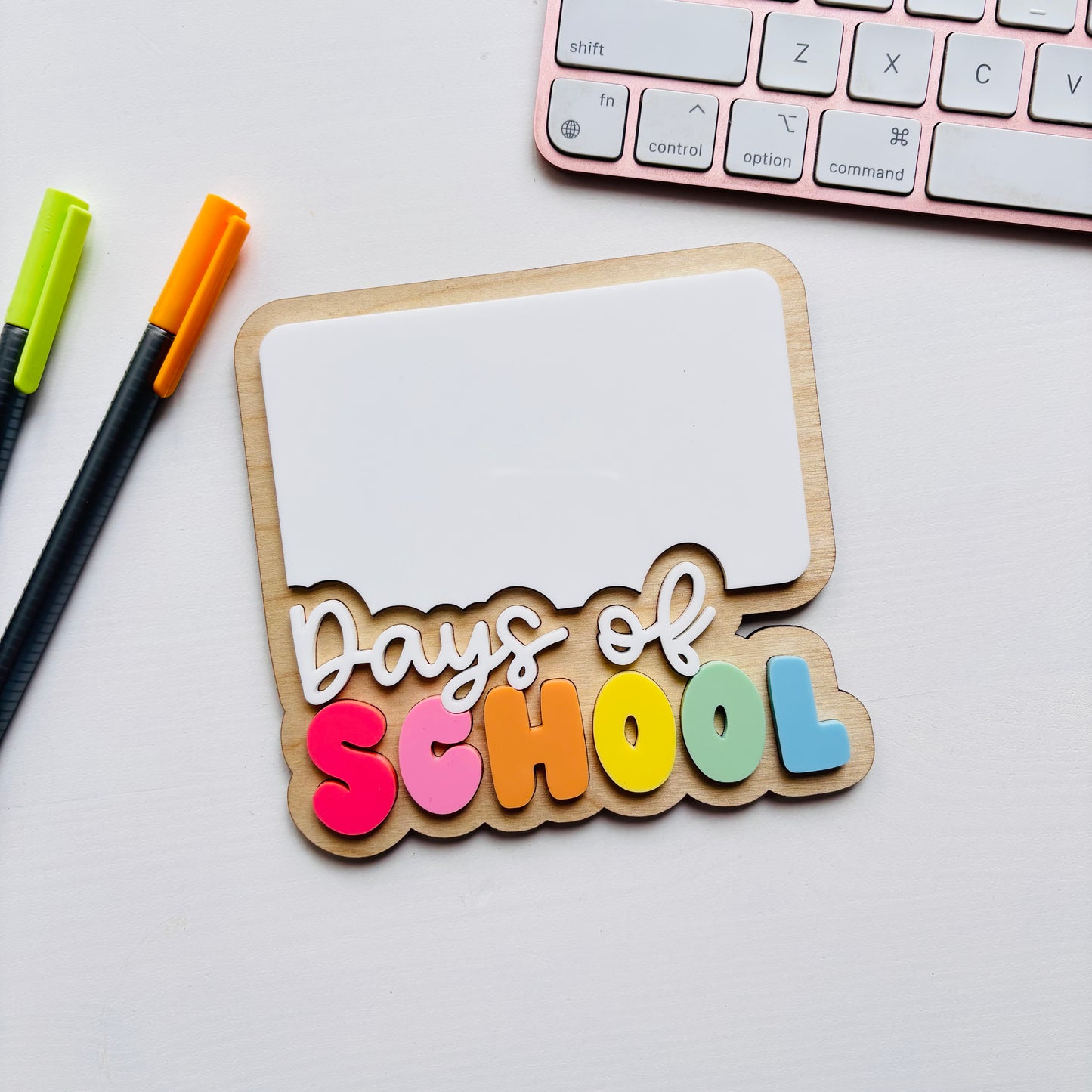 Days of School Magnetic Whiteboard Sign