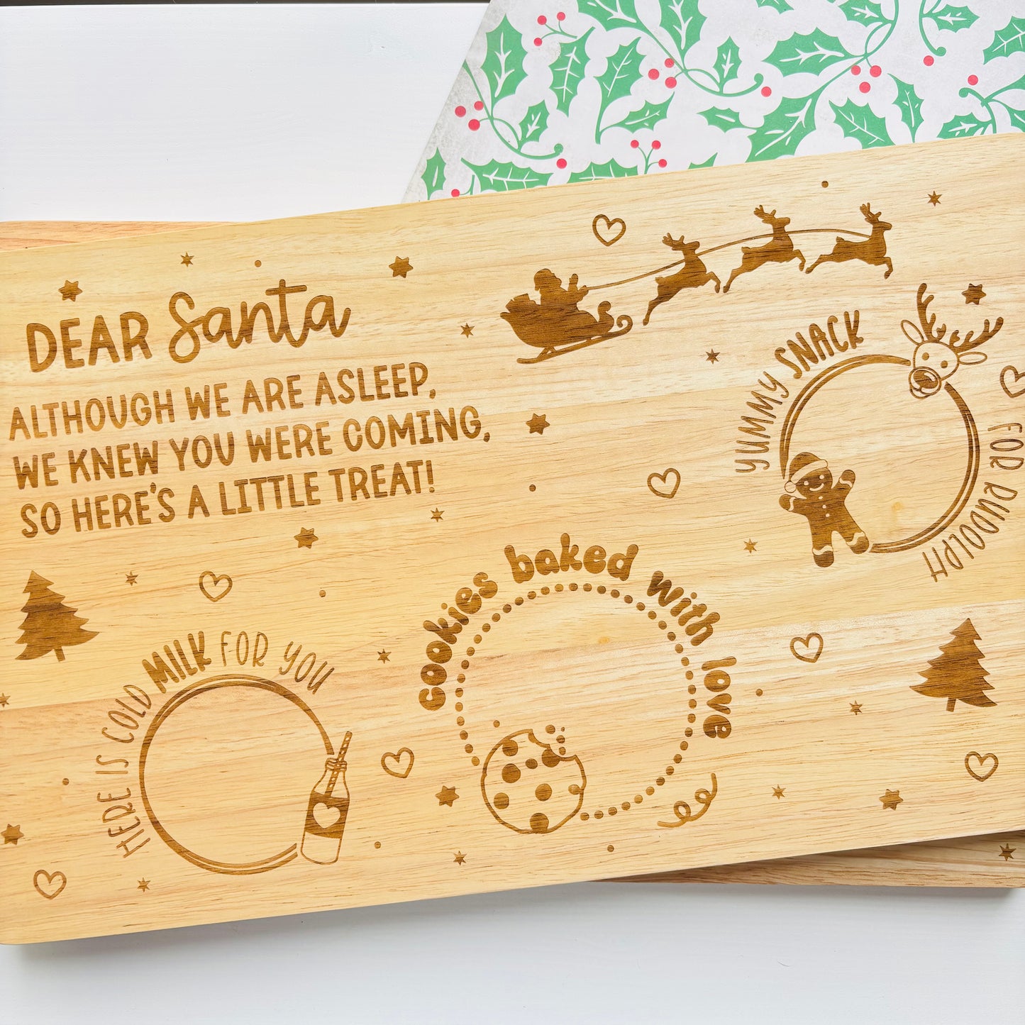 Double-Sided Christmas Eve & Easter Bunny Board