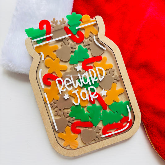 Christmas Acrylic Reward Jar Tokens