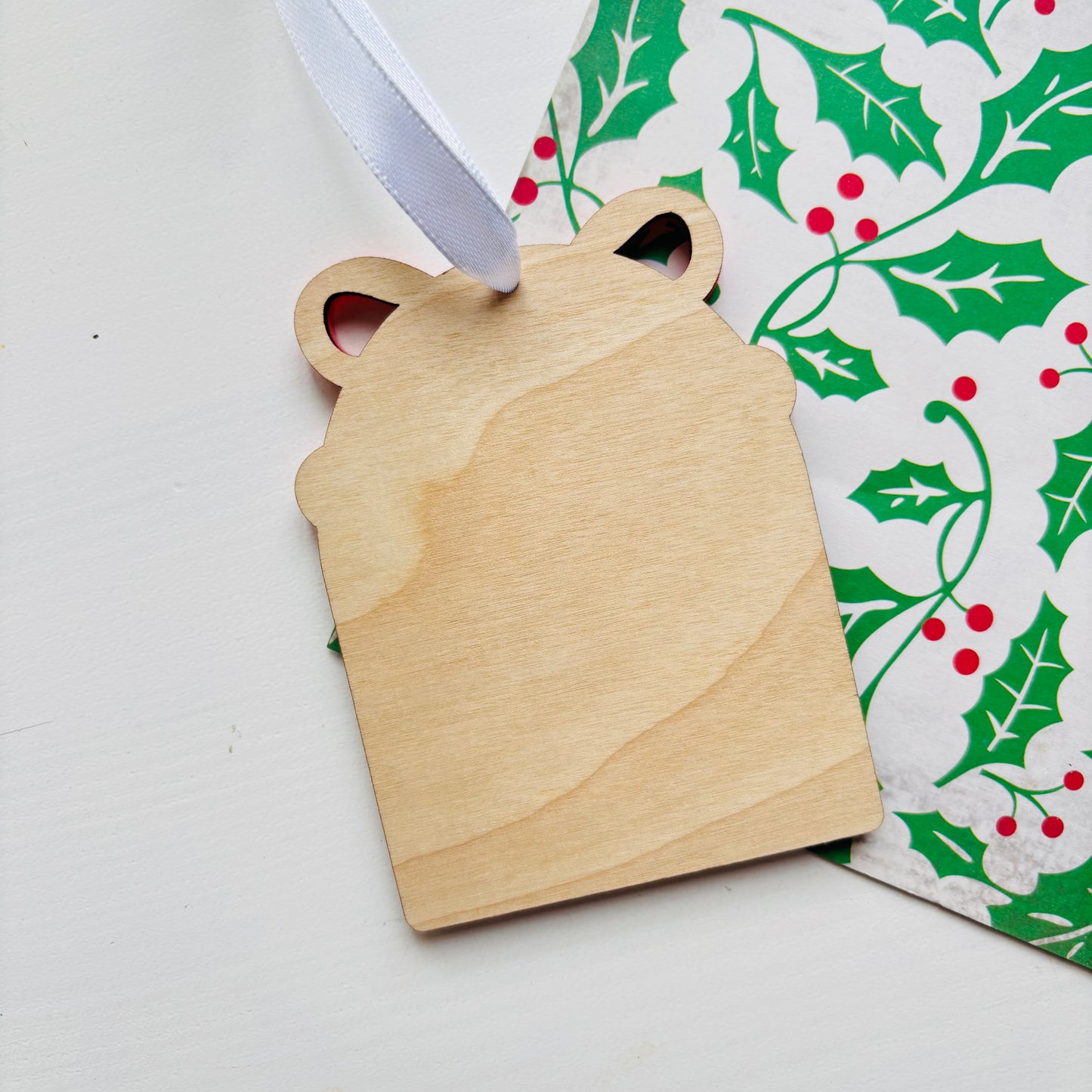Personalised Christmas Bow Arch Ornament