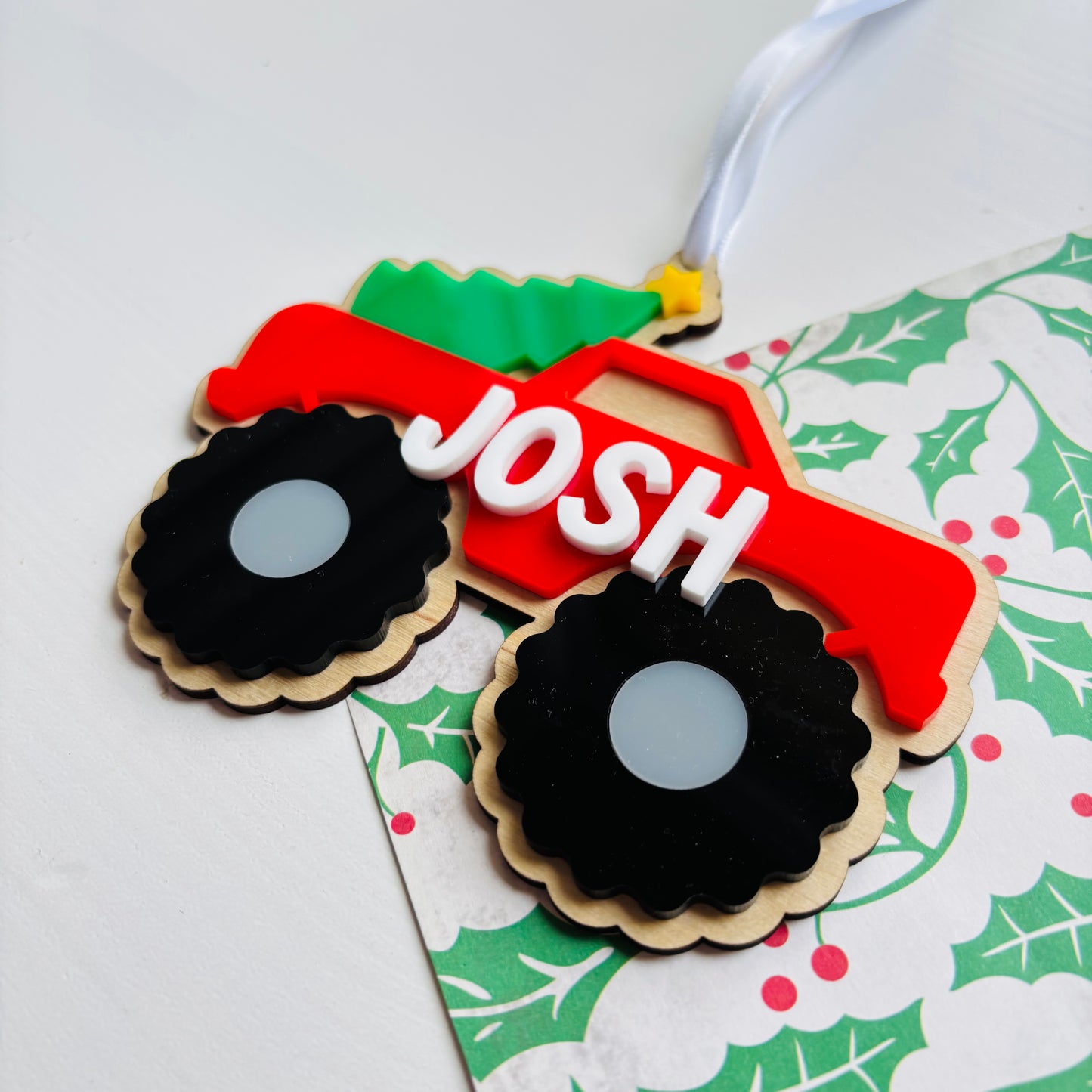 Personalised Christmas Monster Truck Ornament