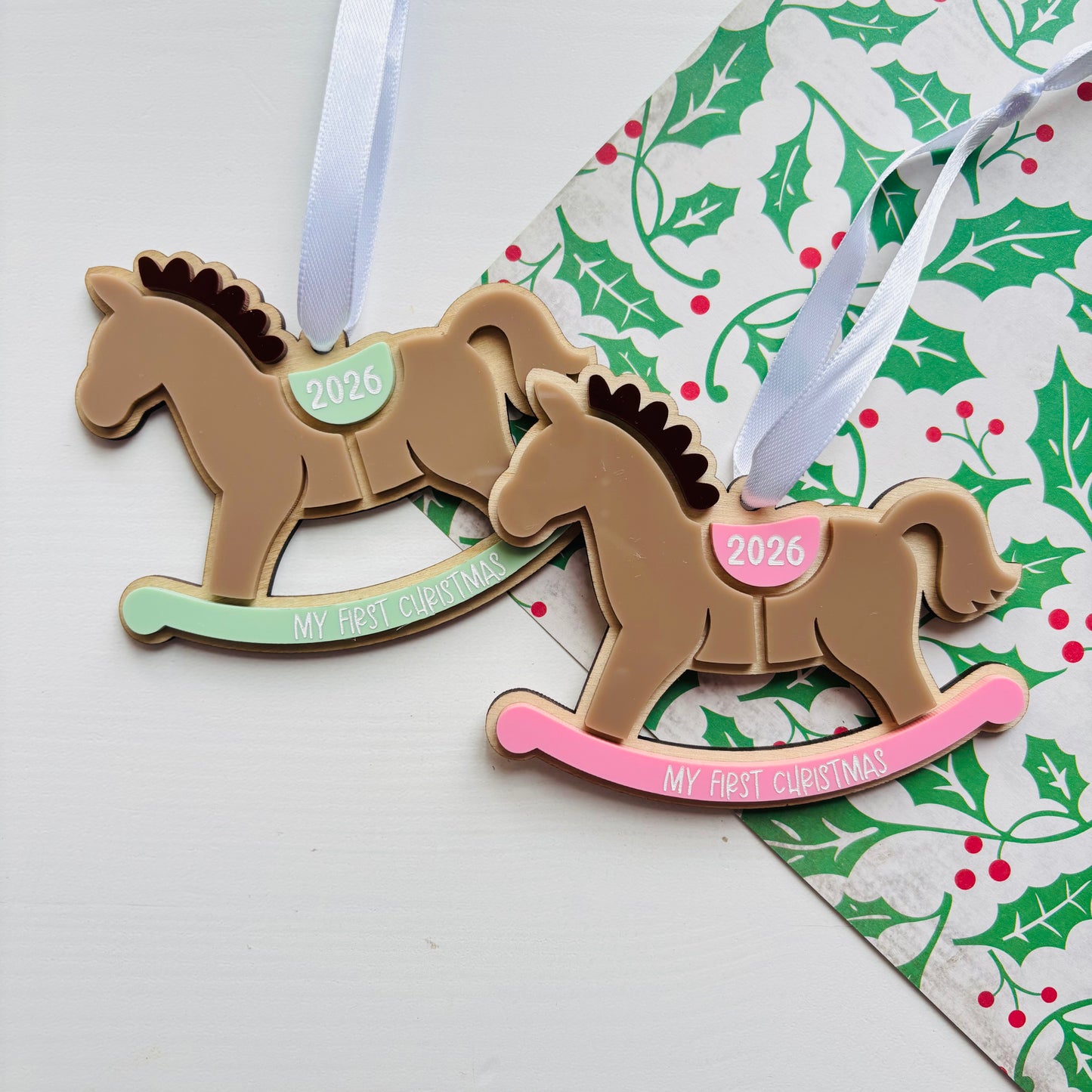 My First Christmas Rocking Horse Ornament