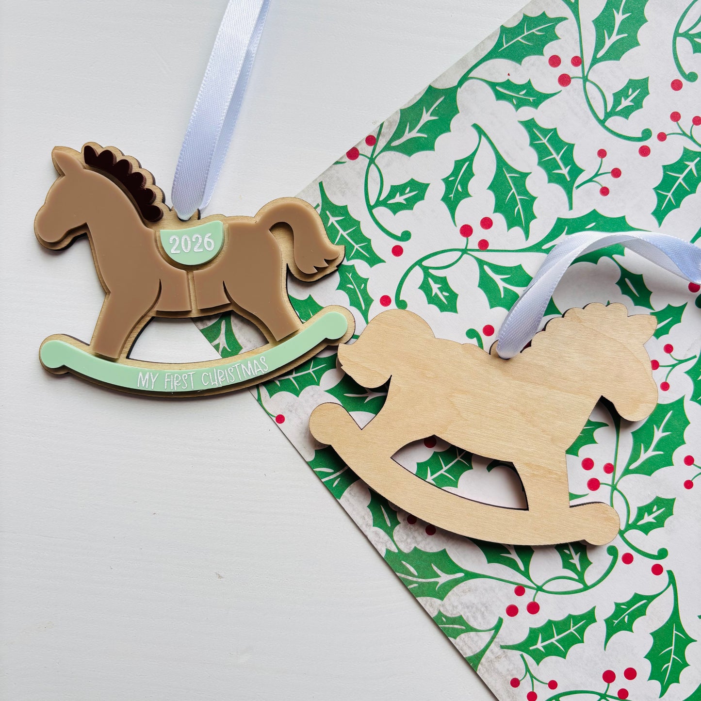 My First Christmas Rocking Horse Ornament